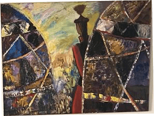 'TRAVELLING'  Canvas, oil, 70x85 cm, 2001